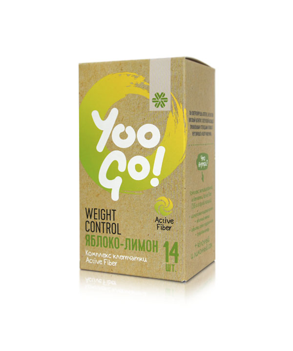 Thực phẩm giảm cân vị táo & chanh, collagen thủy phân  Yoo Goo Weight Control từ Nga