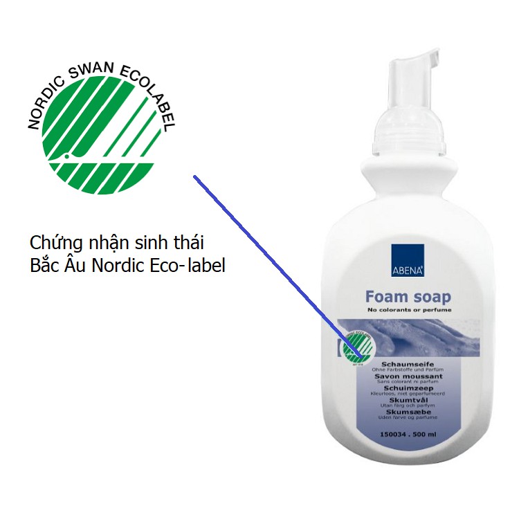 Bọt rửa tay khô diệt khuẩn được nhập khẩu từ Đan Mạch theo tiêu chuẩn nghiêm ngặt từ Chầu Âu