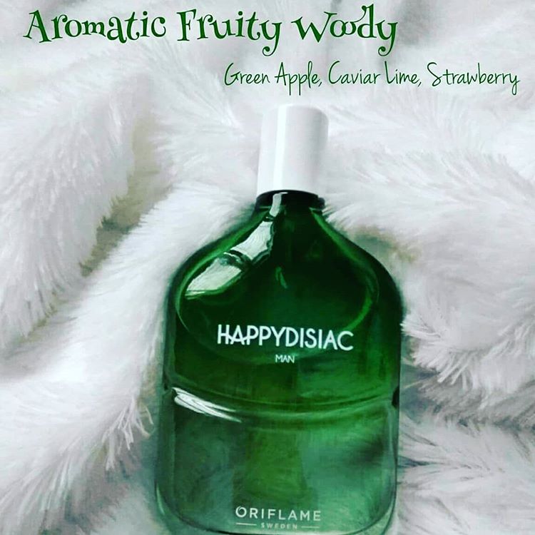 Nước hoa nam Oriflame 32159 Happydisiac hương thơm táo xanh và chanh trứng cá sản khoái, tươi mới