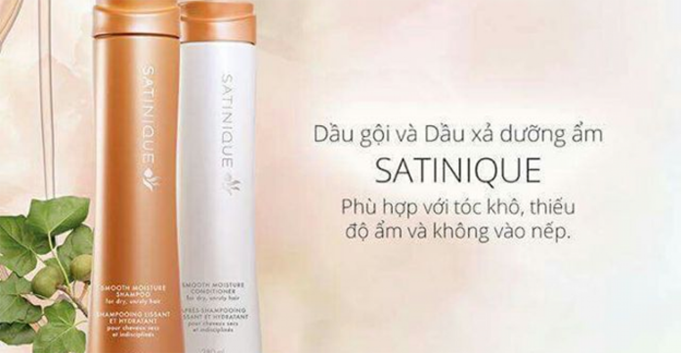 Satinique Smooth Moisture dưỡng ẩm phù hợp với tóc khô, thiếu độ ẩm và không vào nếp