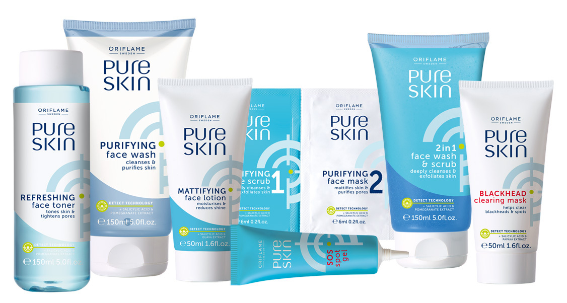 Trọn bộ sản phẩm Pure Skin cho da nhờn và mụn - giúp bạn tự tin tỏa sáng