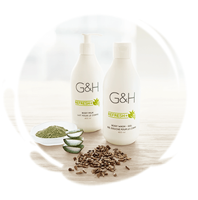 Bộ đôi sản phẩm dưỡng thể và sữa tắm G&H Refresh Amway chăm sóc da tươi mới, mịn màng hiệu quả