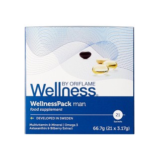 29697 WellnessPack Man Thực phẩm bổ sung Oriflame đa vitamin, chống lão hóa cho nam giới