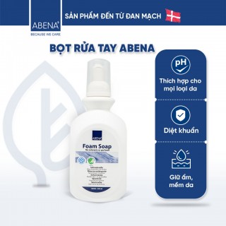 Bọt Rửa Tay Khô Diệt Khuẩn Foam Soap ABENA 500ml Nhập Khẩu Đan Mạch
