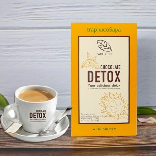 Chocolate Detox TraphacoSapa Actiso & Cacao 12 Gói/Hộp Thanh Lọc Cơ Thể