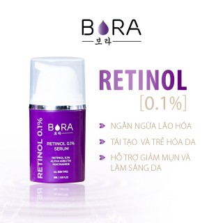 Serum Sáng Da, Chống Lão Hóa Retinol 0.1% Bora Hàn Quốc 15ml