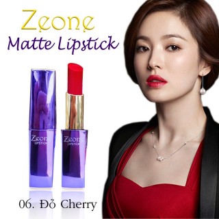 Son lì Zeone Hàn Quốc màu đỏ cherry – 100% thiên nhiên, không chì, không asen, không thủy ngân