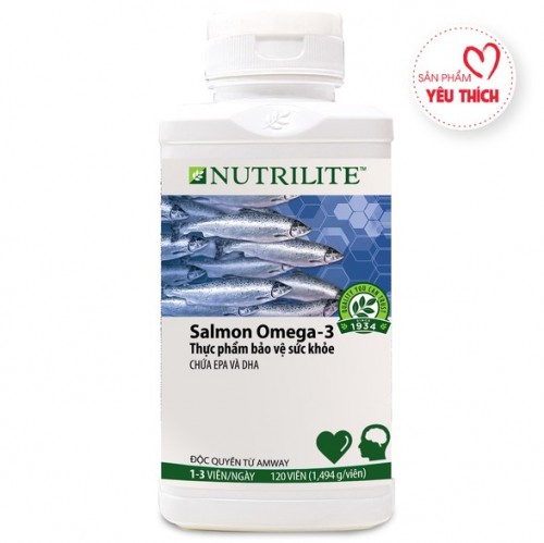 Thực phẩm bổ sung Omega3 từ cá hồi Na Uy Amway Nutrilite Salmon